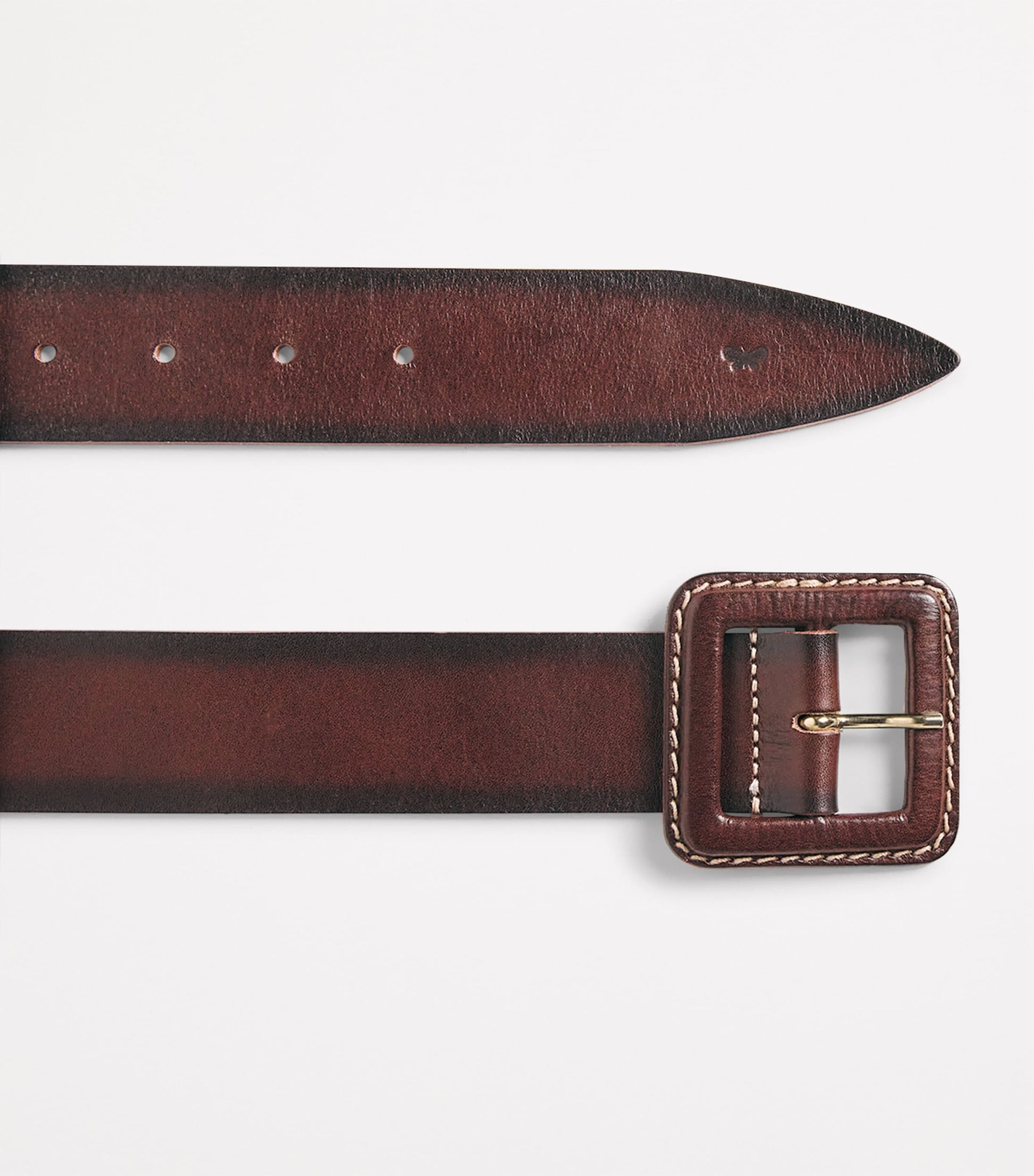 Weekend Max Mara Brown Leather Buckle Belt