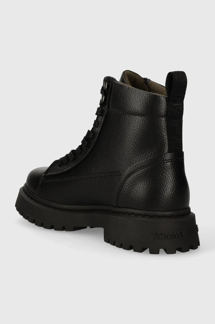 Кожени туристически обувки Tommy Jeans TJM WARM LINING BOOT