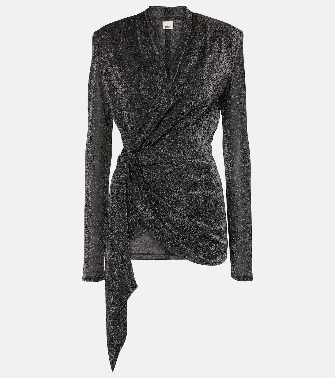 Isabel Marant - Cinay lamé wrap top