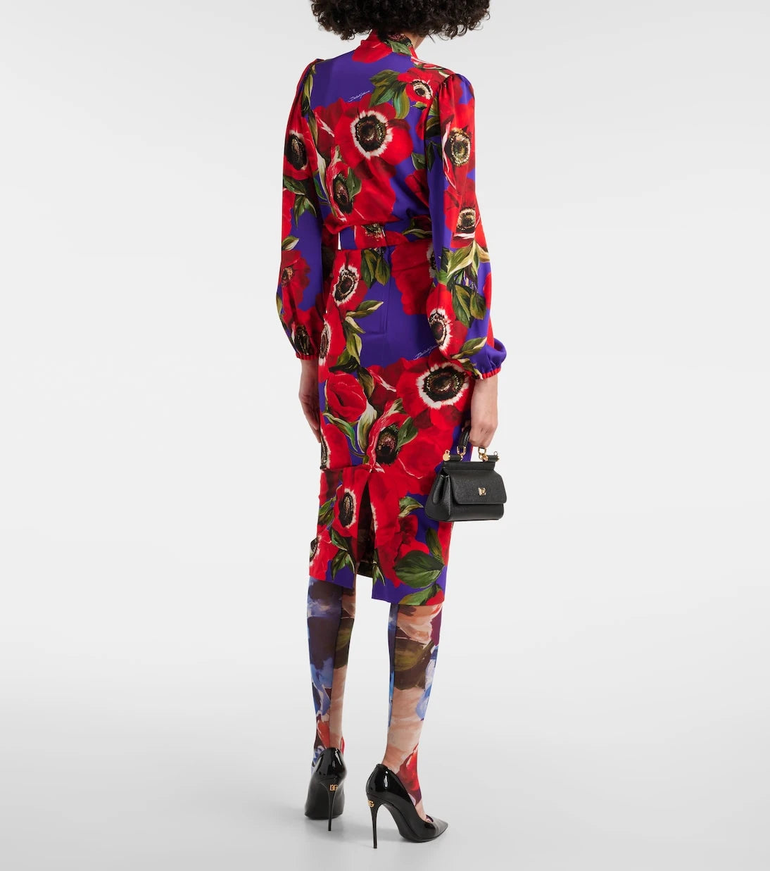 Dolce&Gabbana - Printed tulle tights