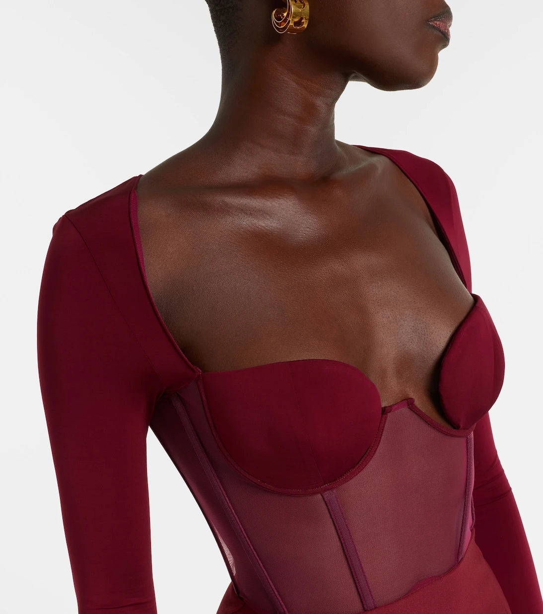 Nensi Dojaka - Paneled corset dress