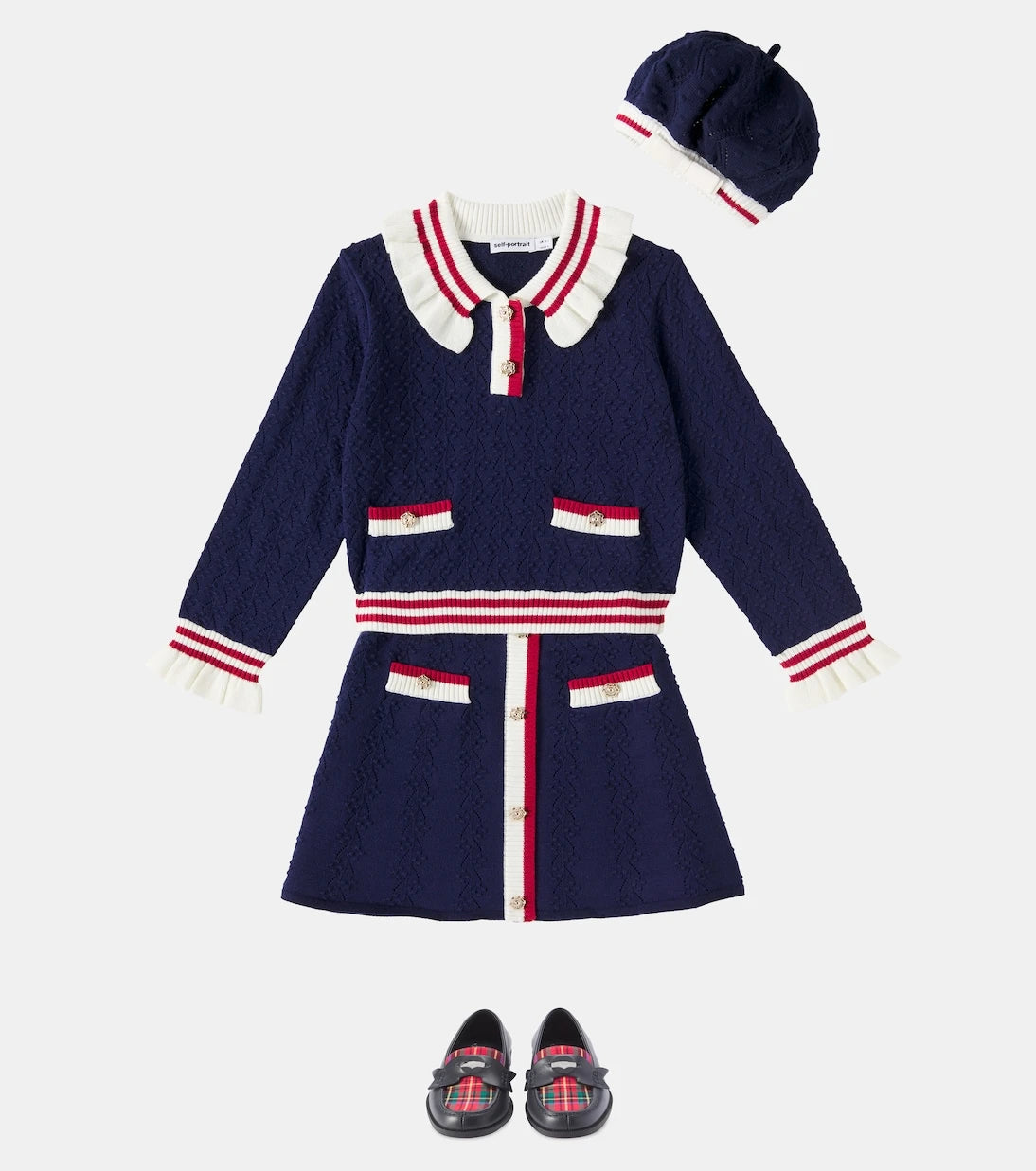 Self-Portrait Kids - Ruffled sweater