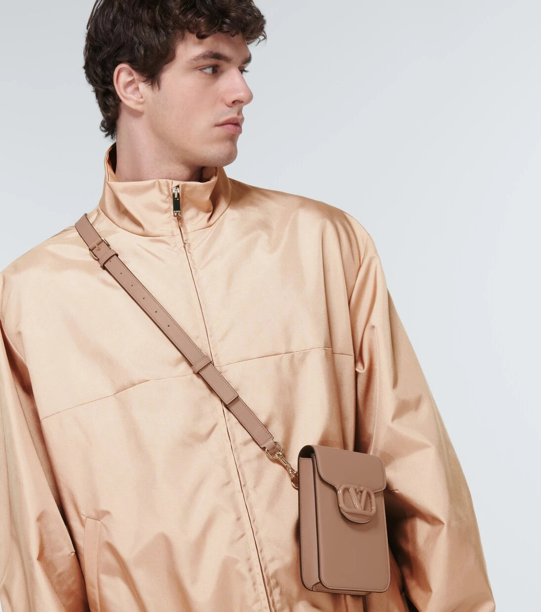 Valentino - جاكيت ساتان واسع