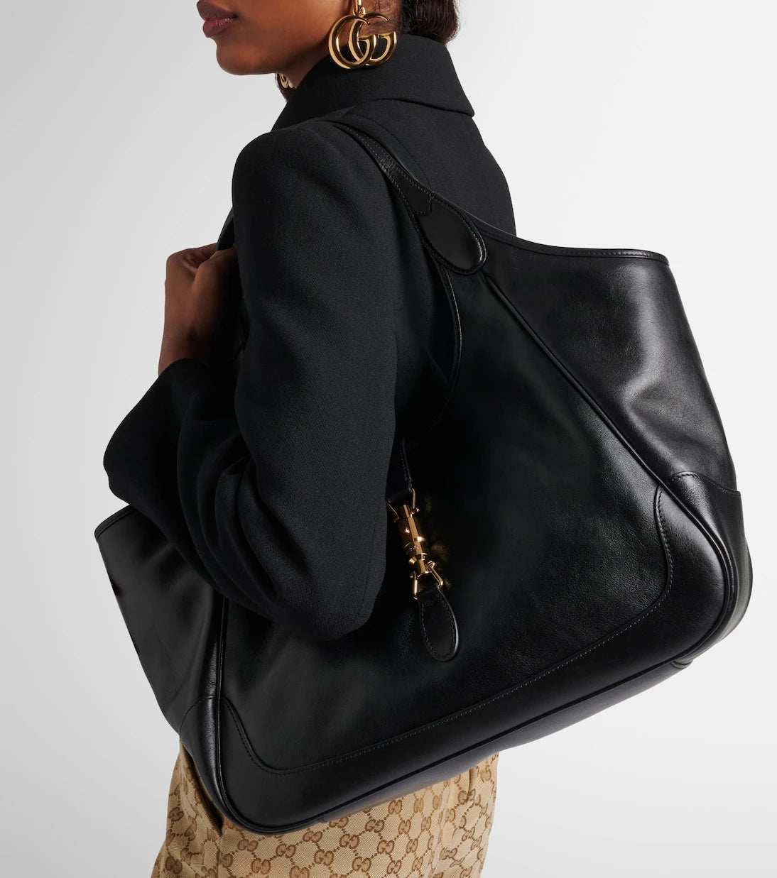 Gucci - Gucci Mercato Medium leather tote bag