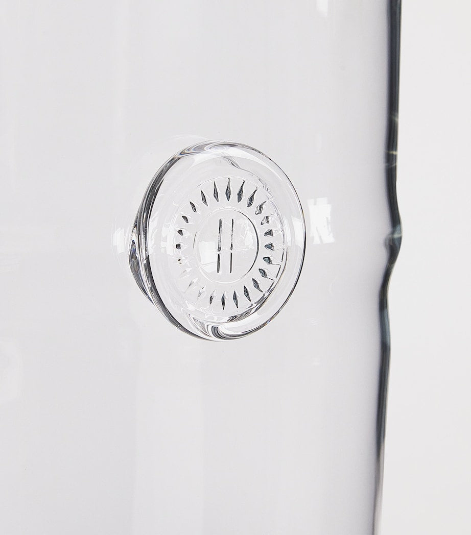 Large Glass Emblem Vase