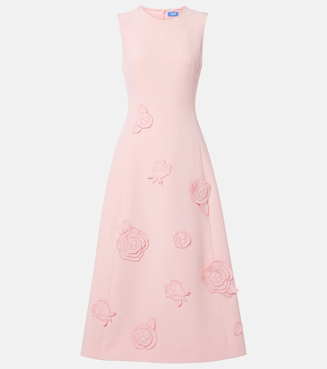Leo Lin - Cleo floral-appliqué cocktail dress