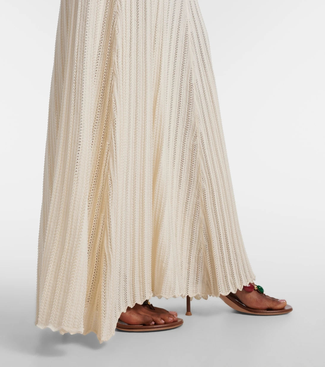 Faithfull - Irene pointelle cotton-blend maxi dress