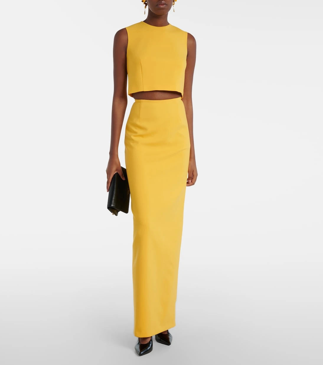 Carolina Herrera - Wool-blend maxi skirt