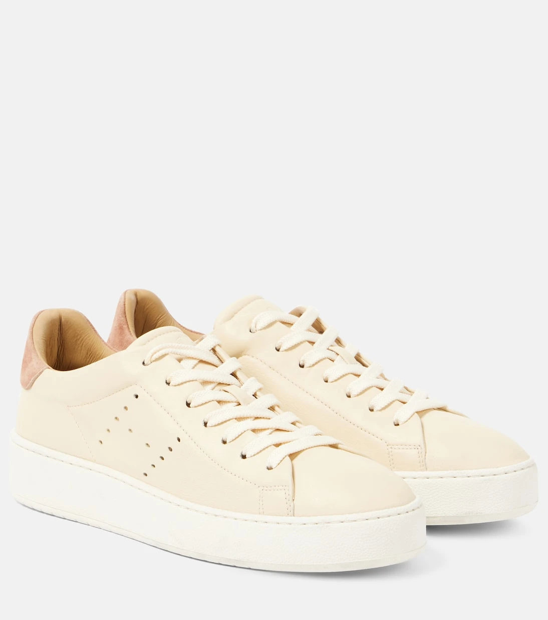 Hogan - H672 suede-trimmed leather sneakers