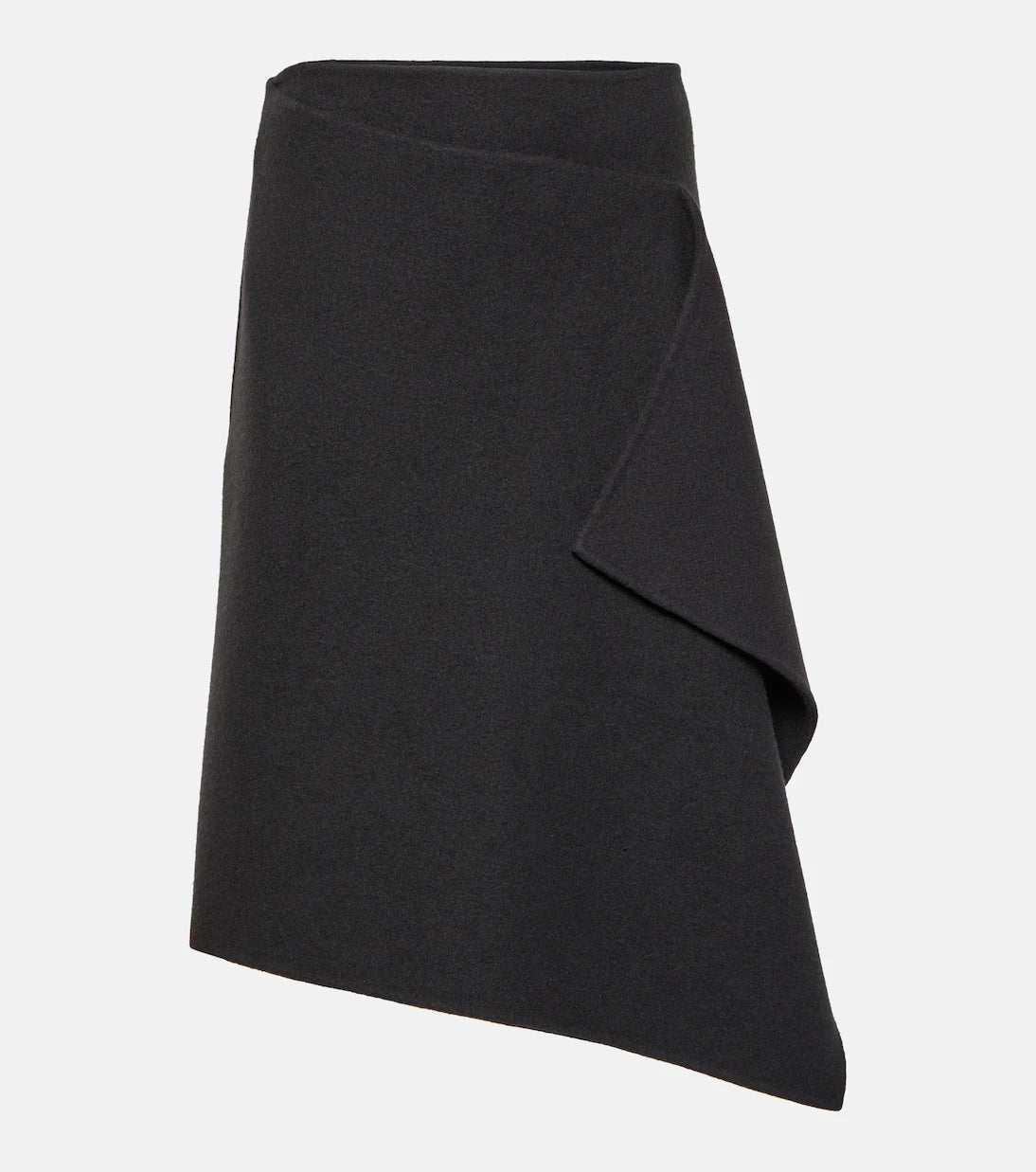 The Row - Bartellina draped cashmere midi skirt