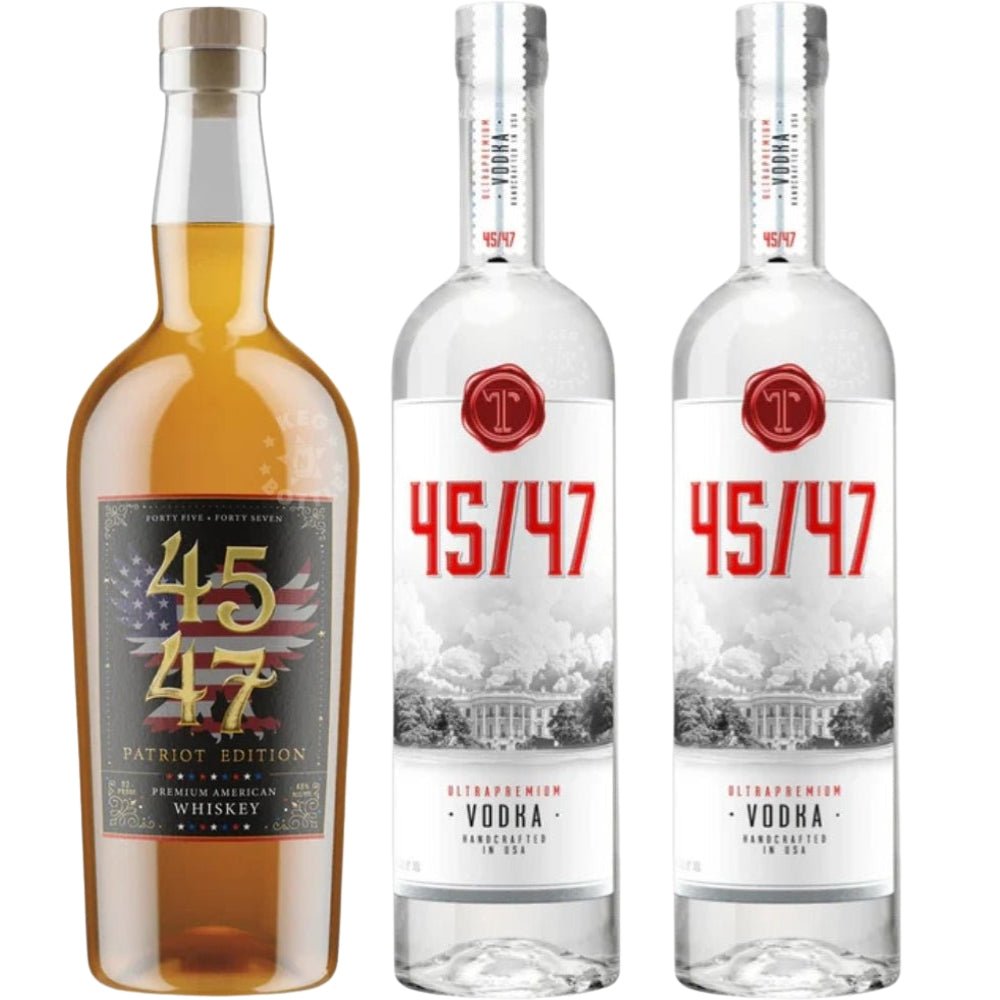 45/47 Vodka (750 ml & 1.75 L) + 45/47 Patriot Edition Whiskey (750 ml) Combo Pack