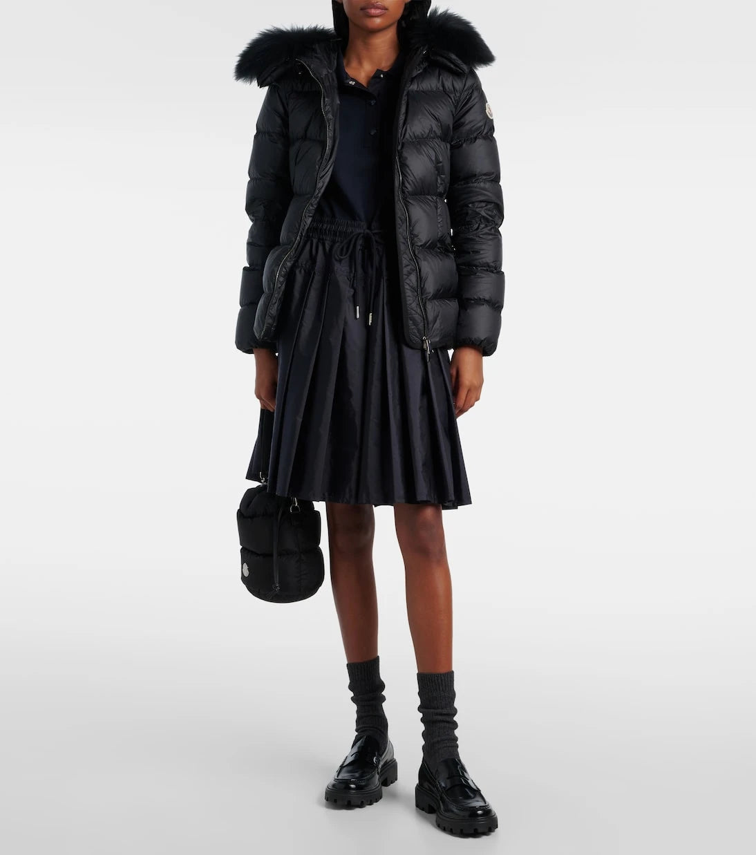 Moncler - Boed shearling-trimmed down jacket