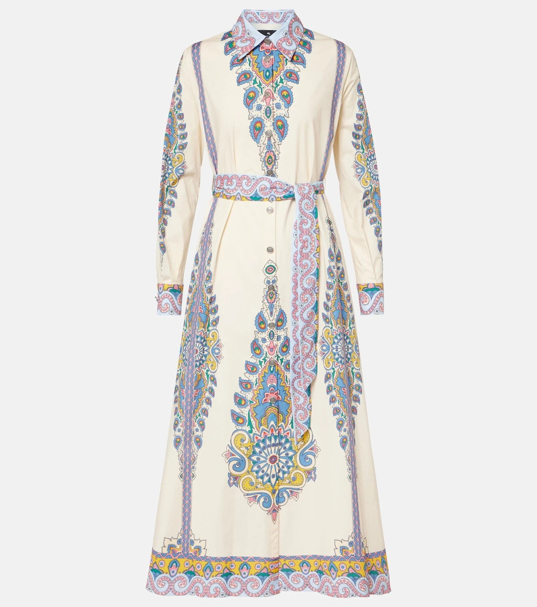 Etro - Printed cotton-blend shirt dress
