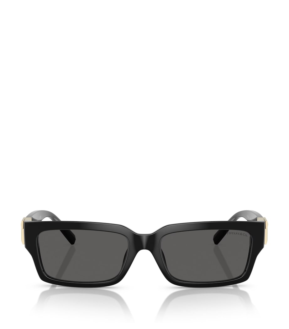 Tiffany & Co. Black Acetate Rectangular Sunglasses