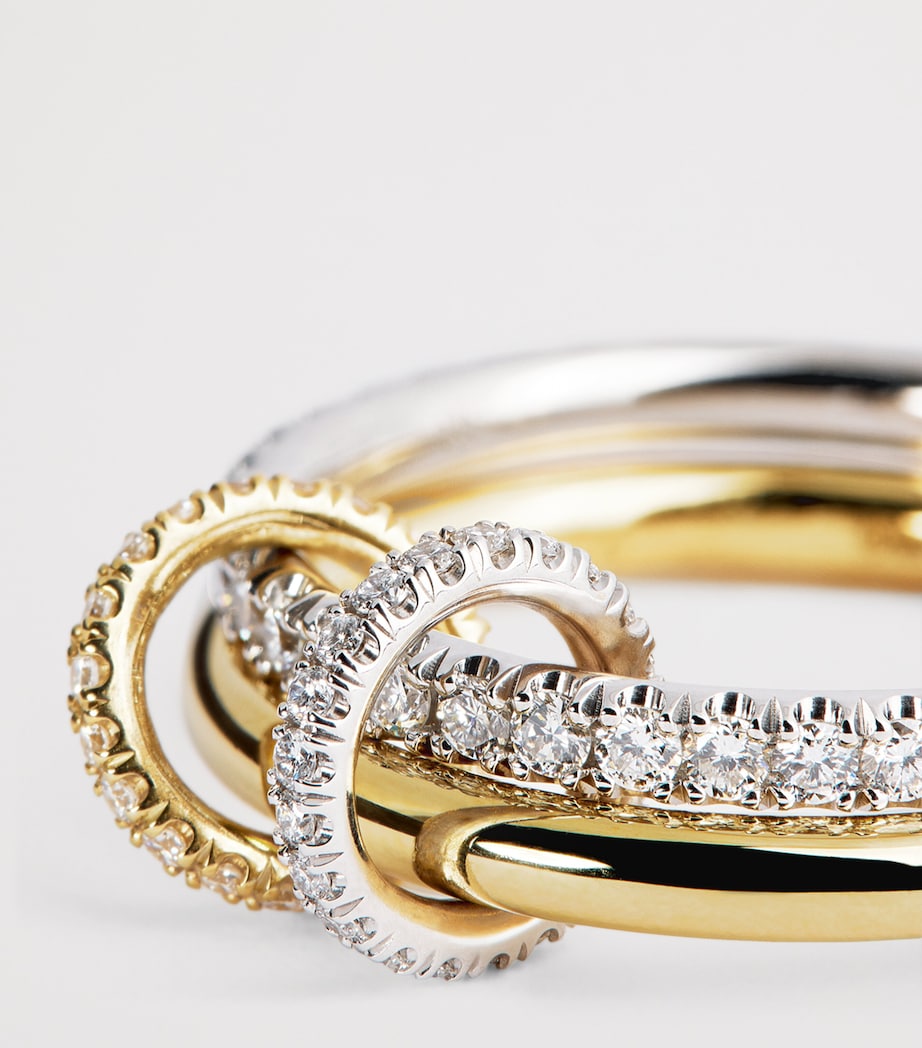 Yellow Gold, White Gold and Diamond Ceres Ring