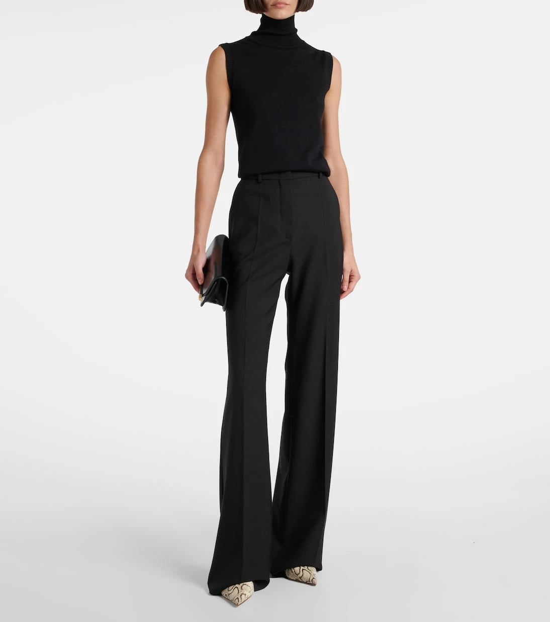 Sportmax - Vertigo knitted virgin wool top