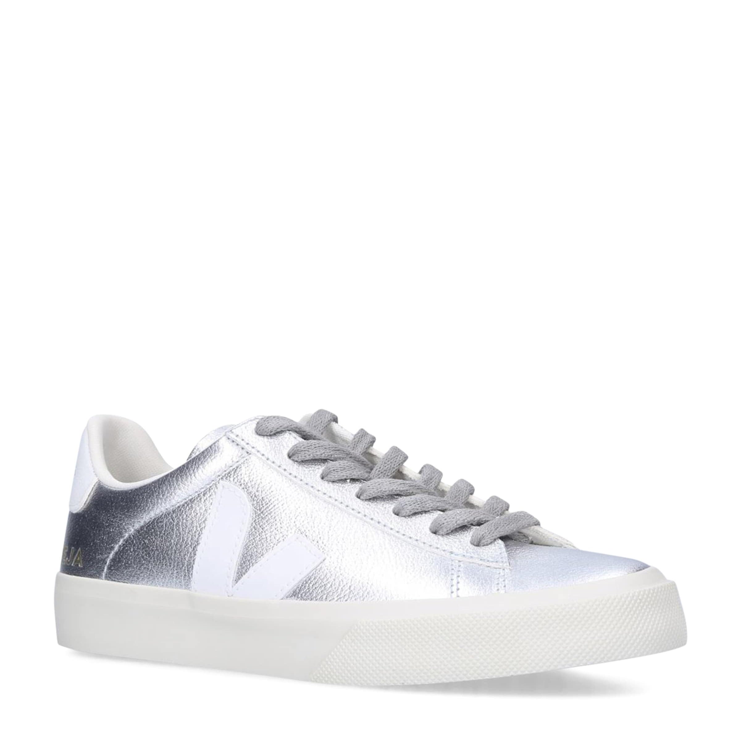 Veja Silver Leather Campo Sneakers