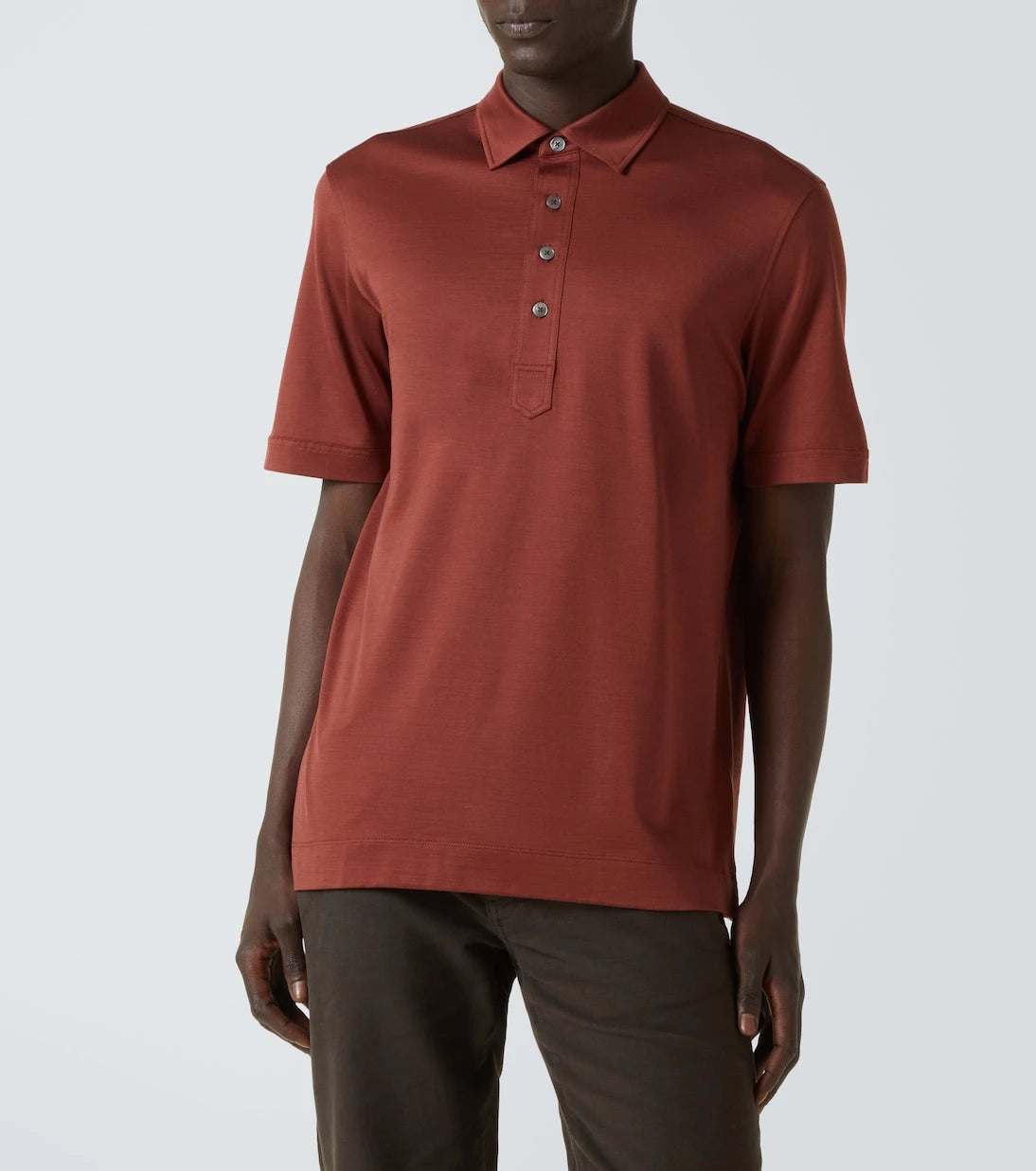 Zegna - Silk and cotton polo shirt