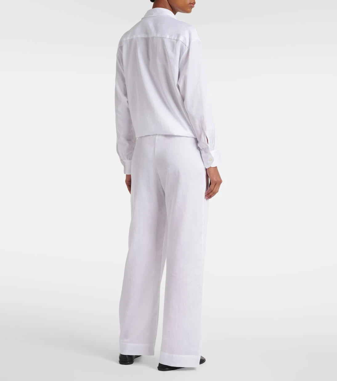 Leset - Yoko mid-rise cotton wide-leg pants