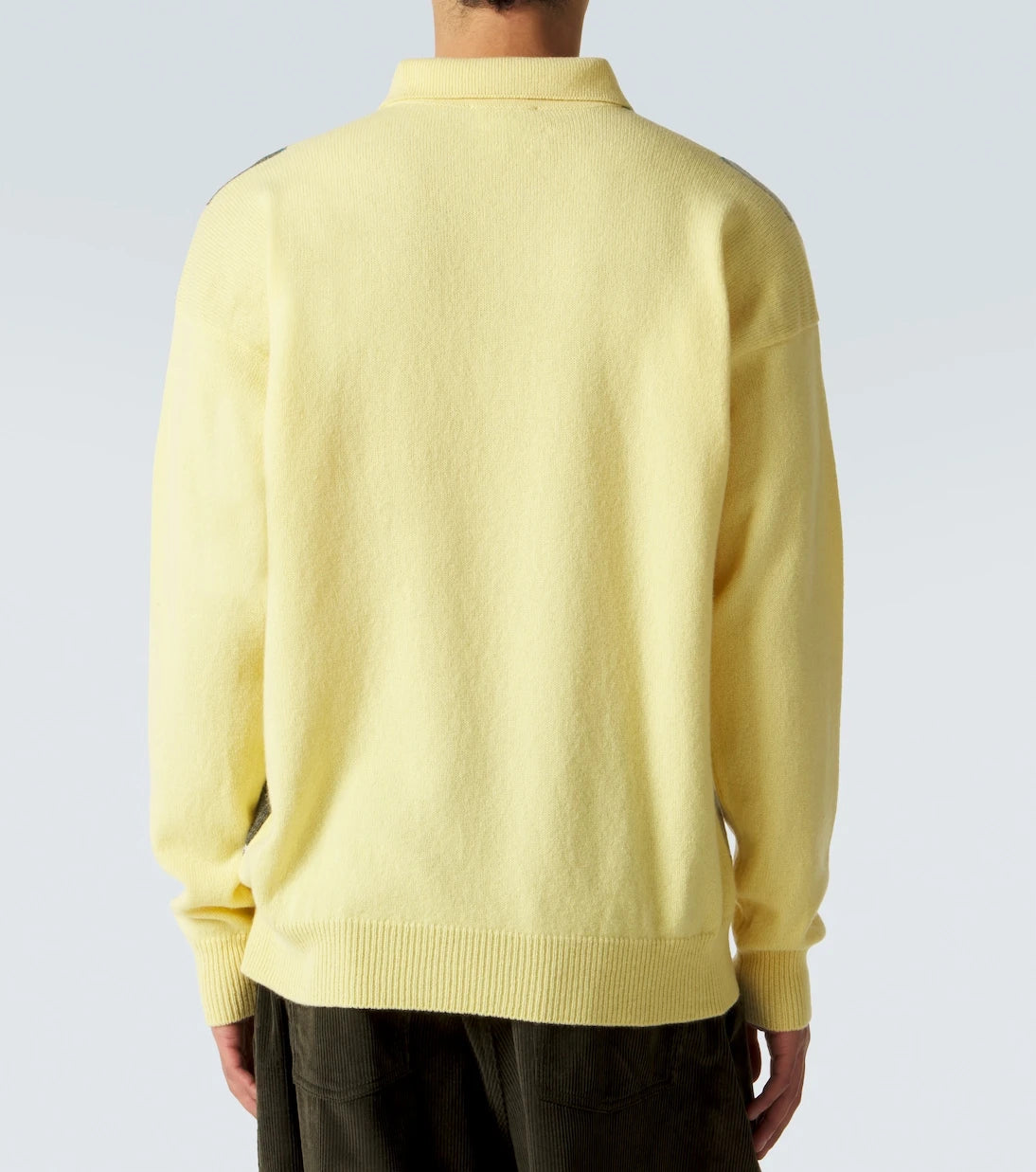 JW Anderson - Argyle wool polo sweater