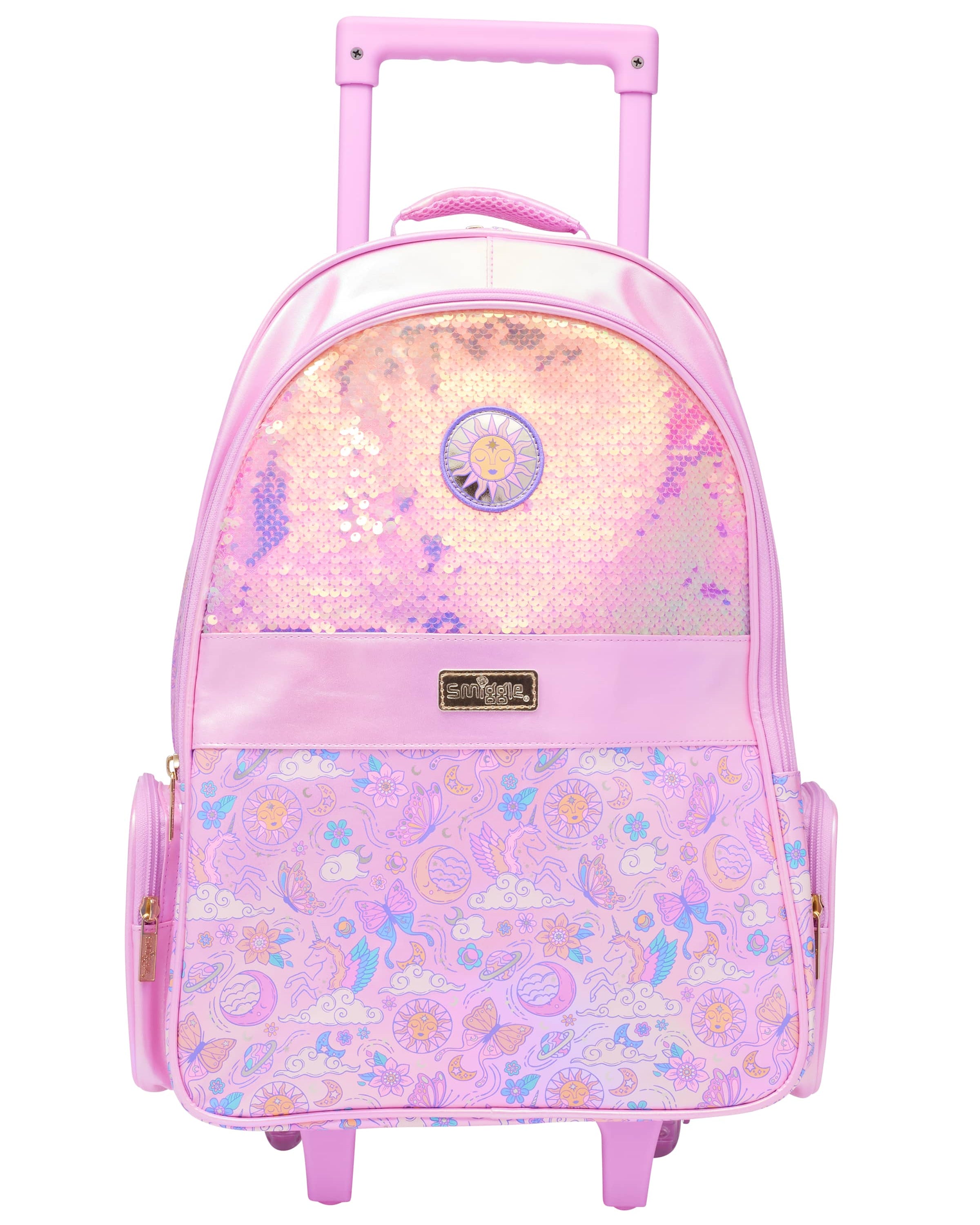 Smiggle - Cosmos Işıklı Tekerlekli Okul Sırt Çantası