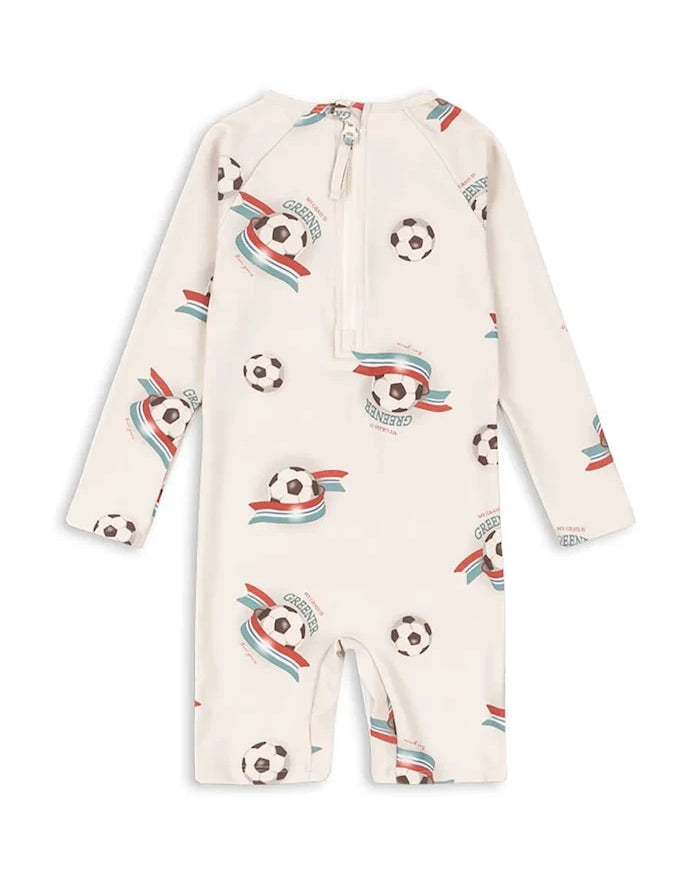 Konges Sløjd çocuk plaj tulumu ASTER ONESIE GRS