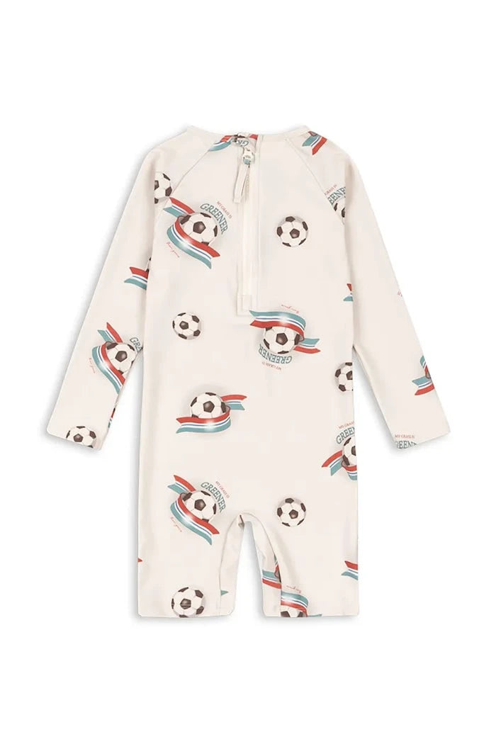 Konges Sløjd çocuk plaj tulumu ASTER ONESIE GRS