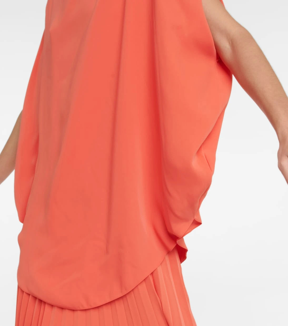 MM6 Maison Margiela - Draped satin top