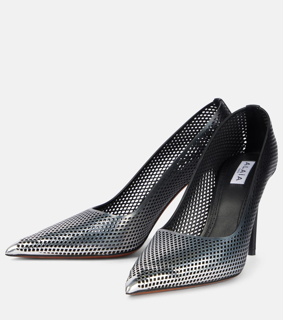 Alaïa - 90 ombré leather mesh pumps