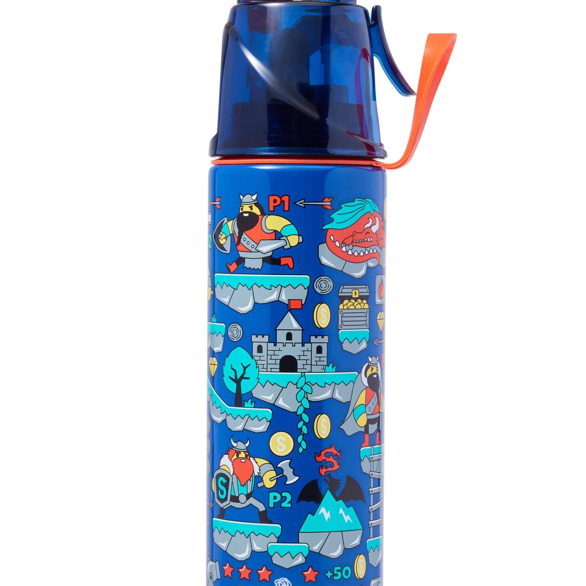 Smiggle - Livin Water Spray 500ML Steel Water Bottle