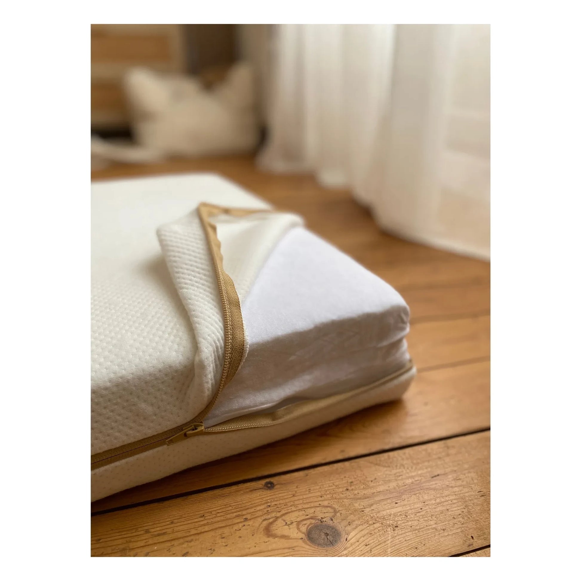 Candide - Organic cotton mattress with removable covers | White