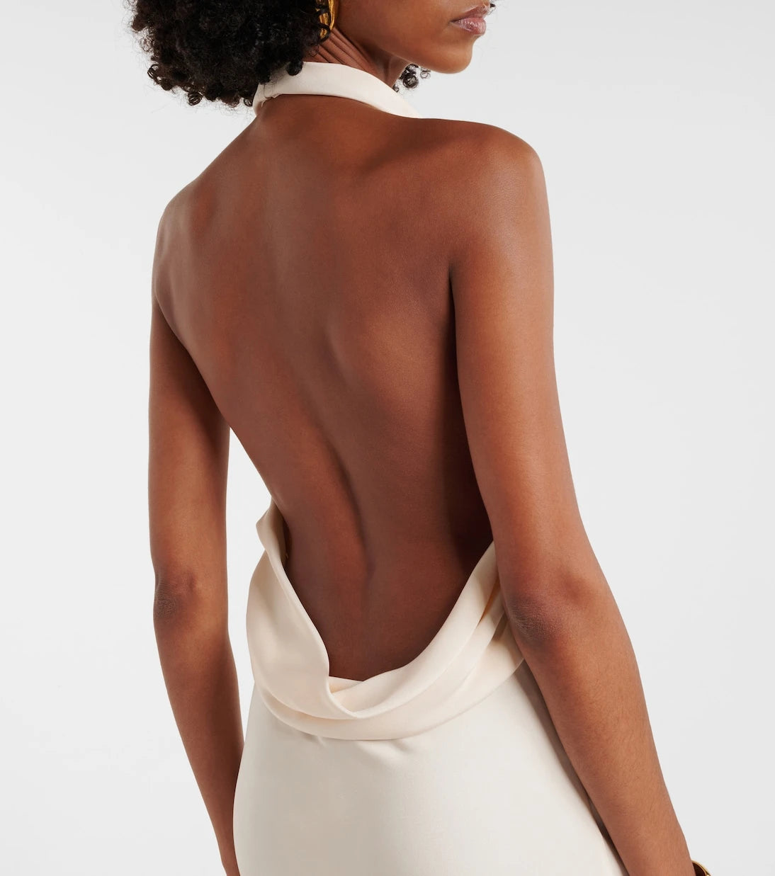 Tom Ford - Halterneck silk sablé cocktail dress