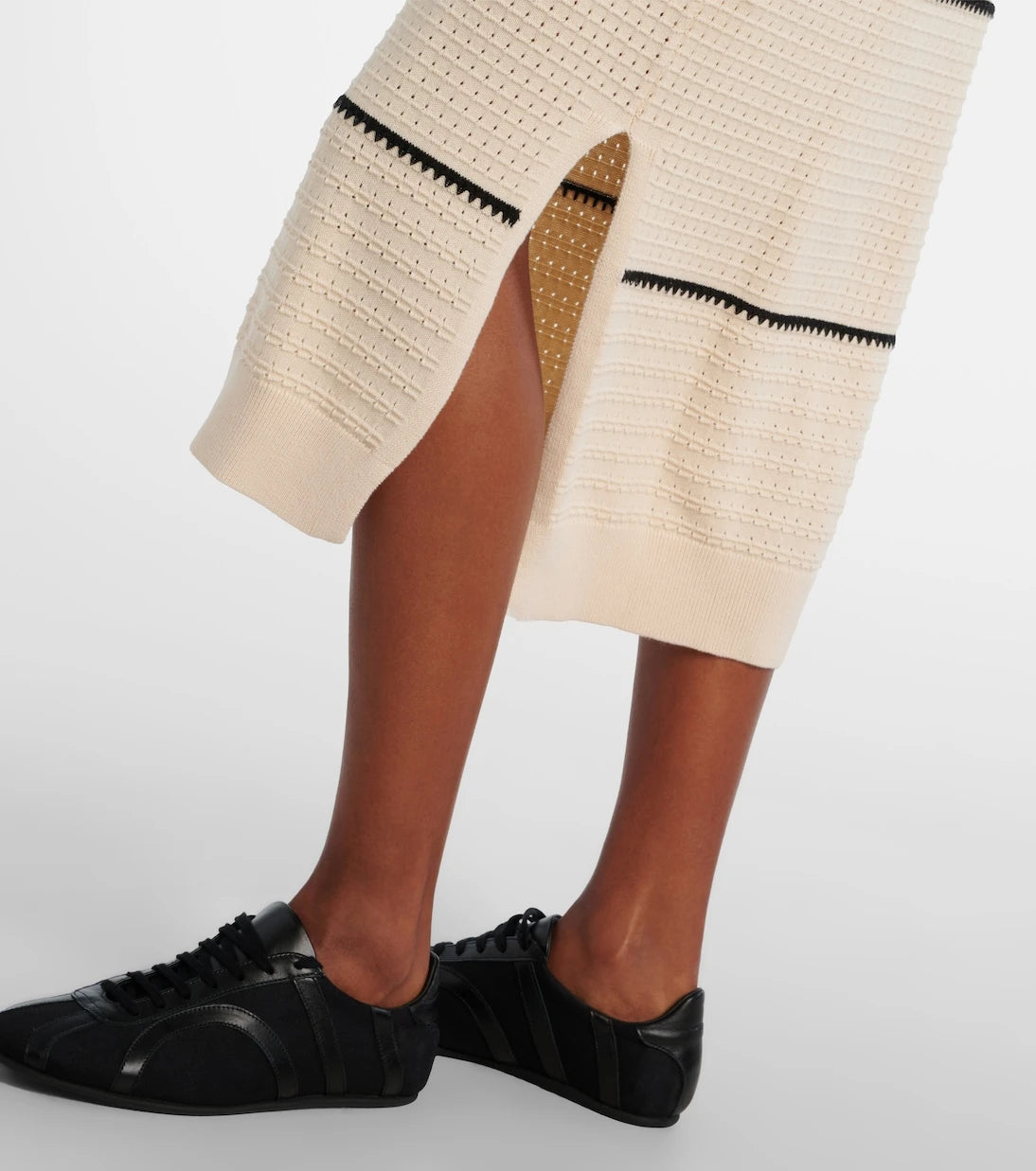 Varley - Scott striped cotton midi dress