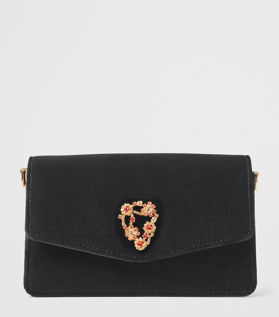 Velvet Eliza Clutch Bag BLACK