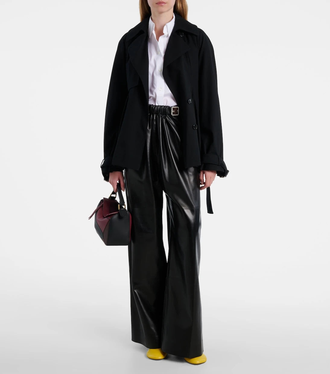 Loewe - x Albers Puzzle Small leather tote bag