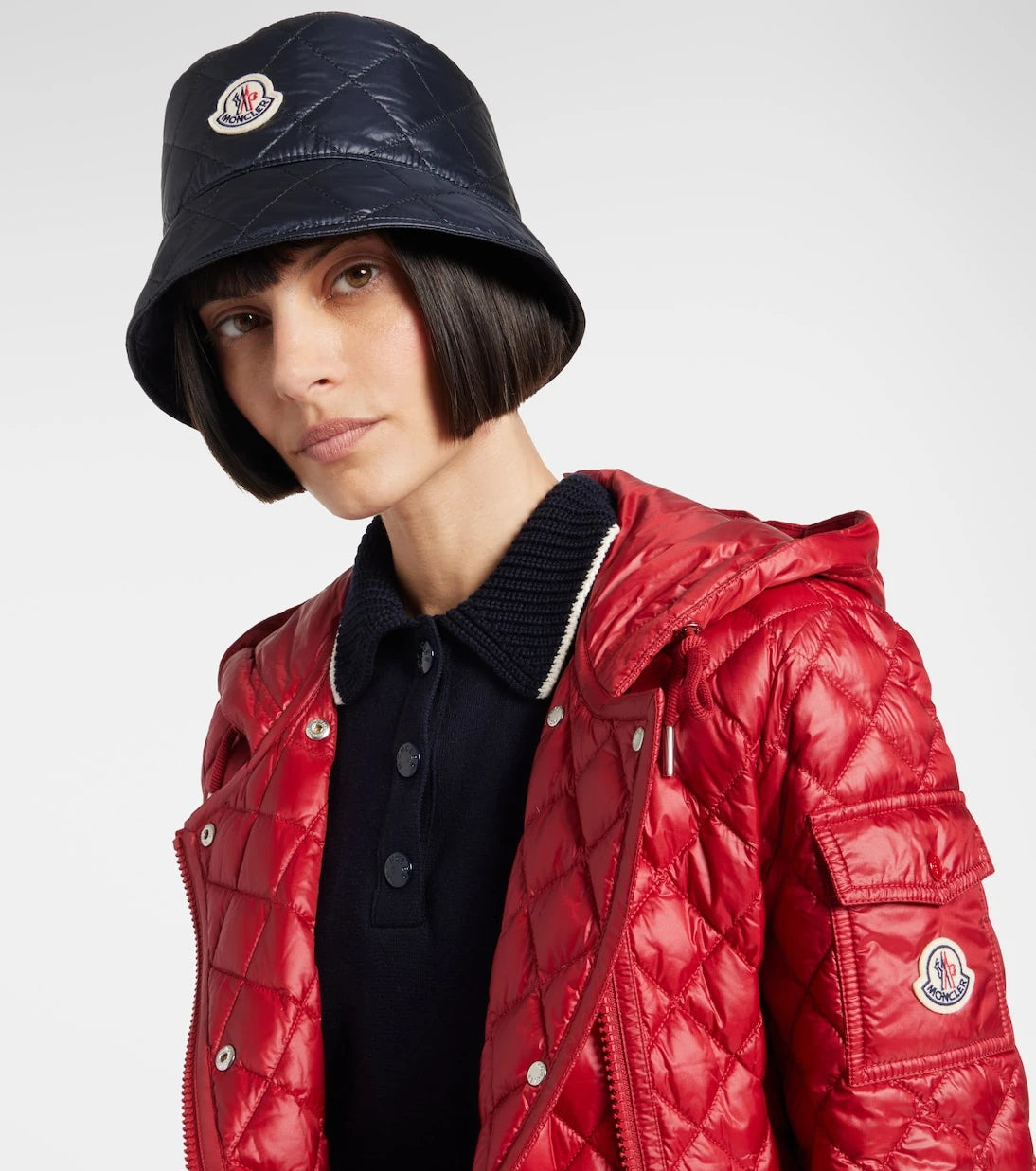 Moncler - Logo quilted bucket hat