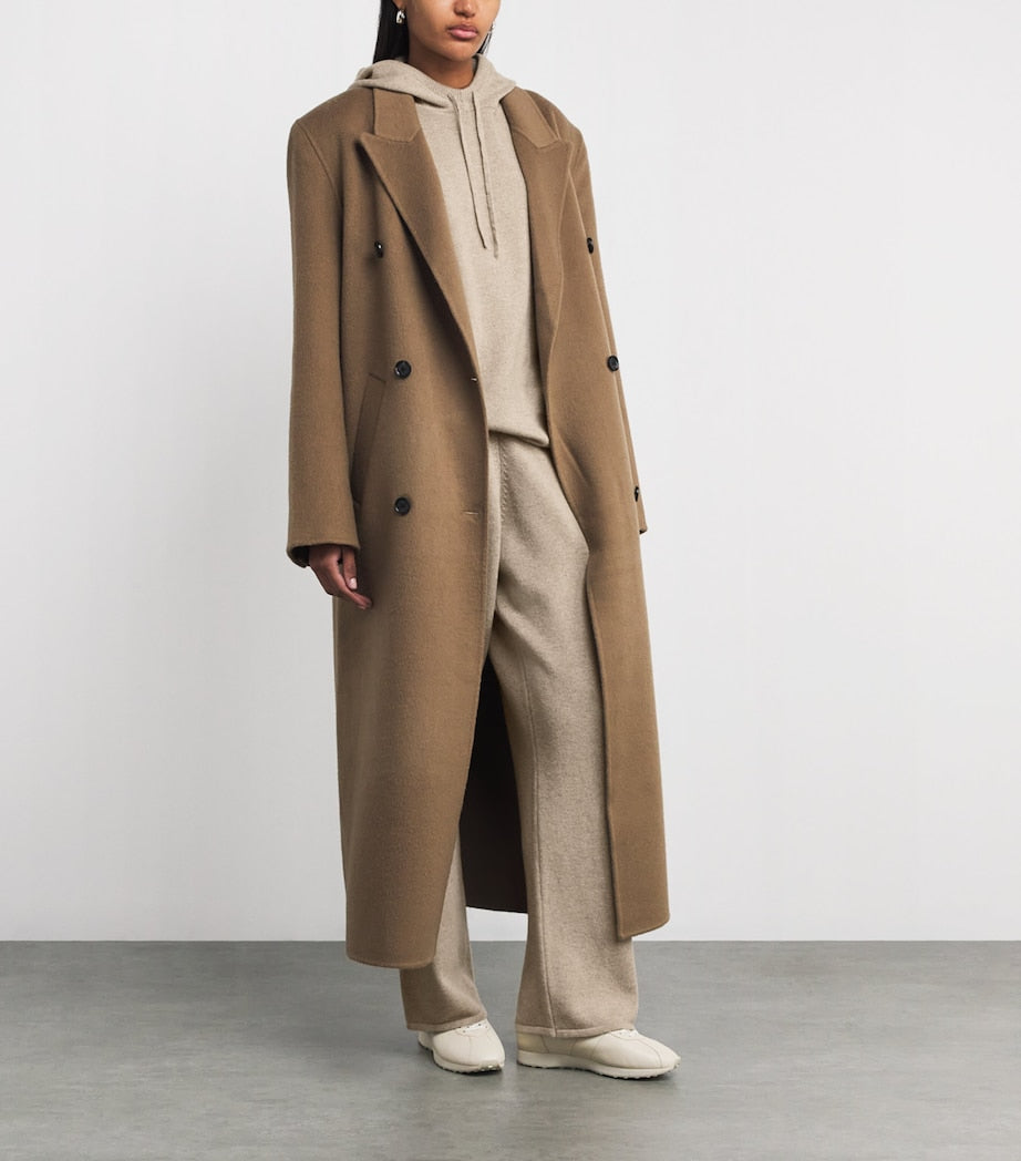 Beige Cashmere Hoodie