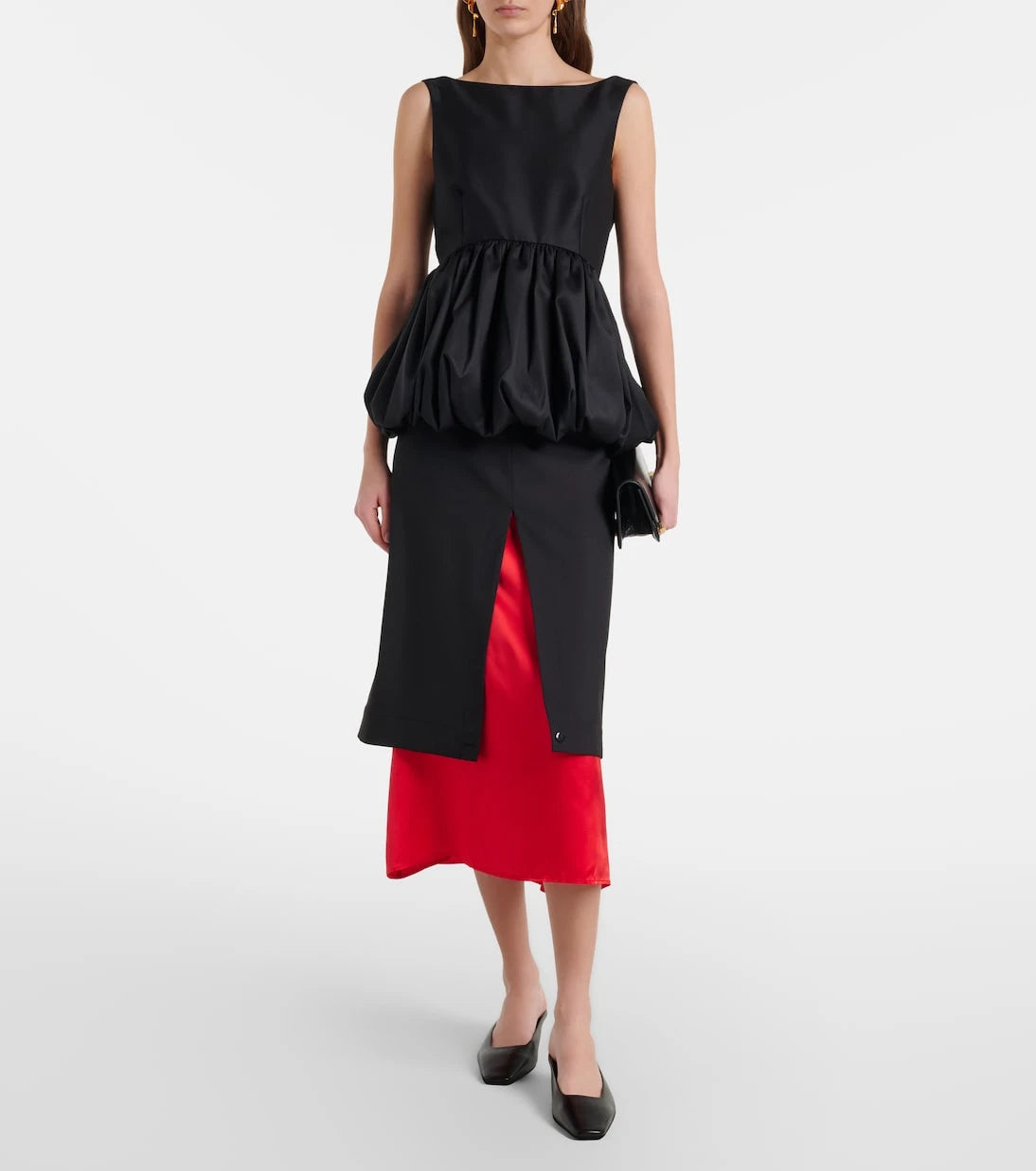 Róhe - Peplum wool and silk top
