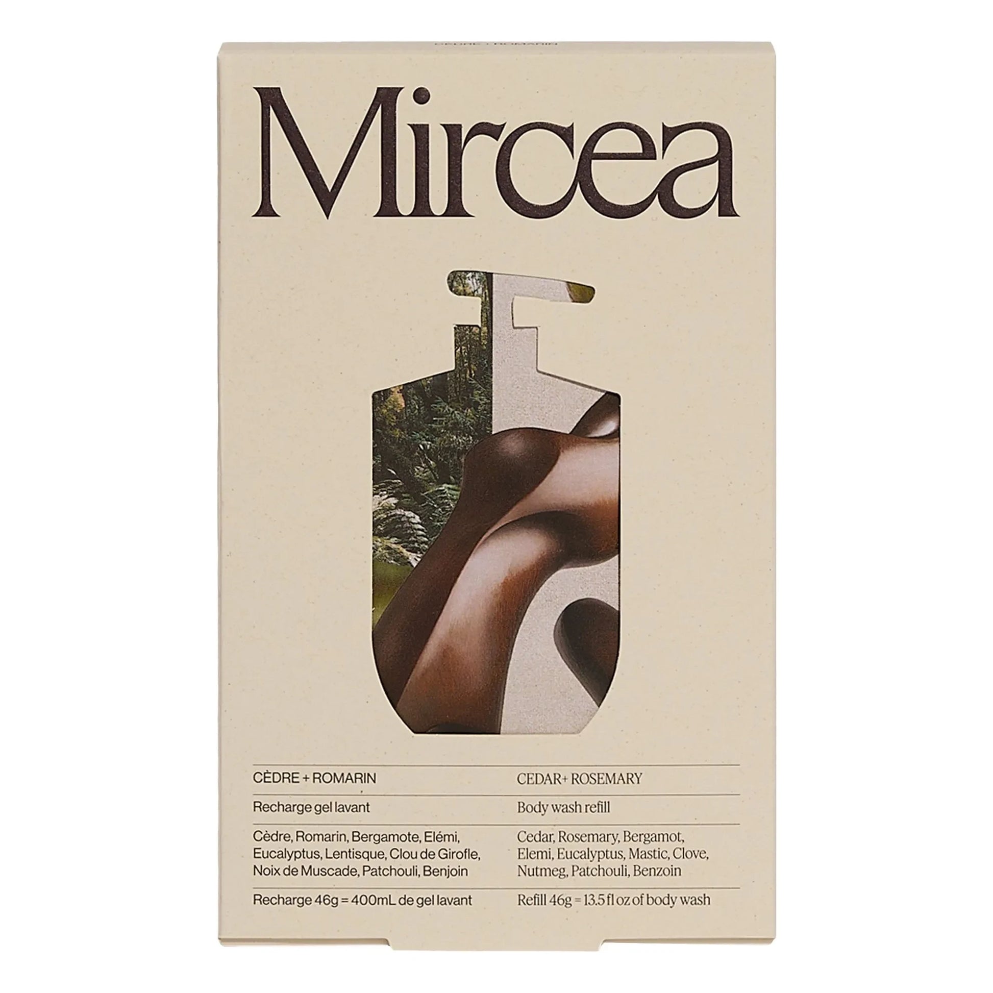 Mircea - Cedar + Rosemary shower gel refill - 400ml