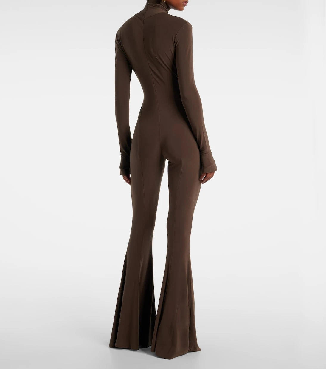 Norma Kamali - Turtleneck jersey jumpsuit