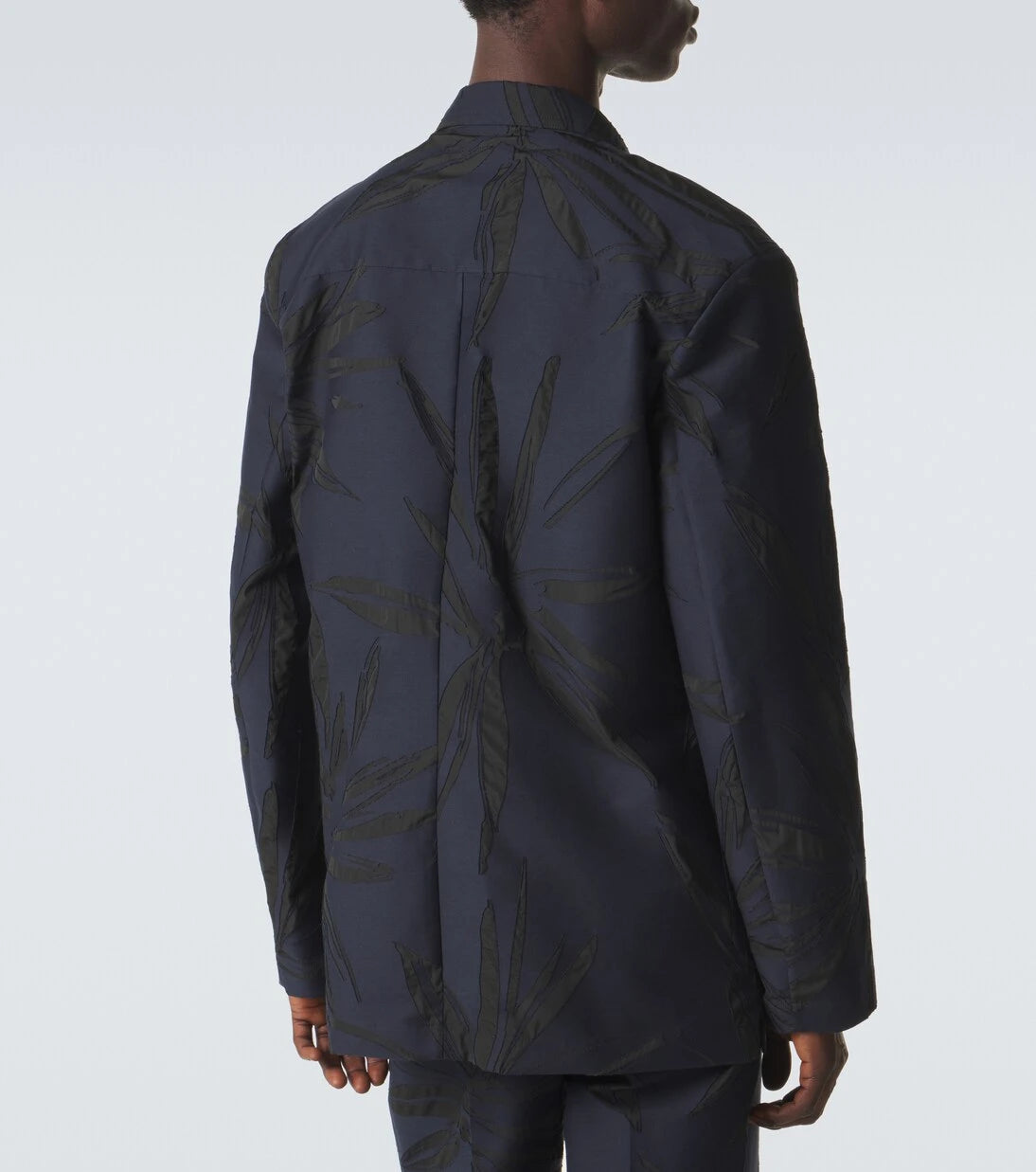 Dries Van Noten - سترة بليزر جاكار من مزيج القطن