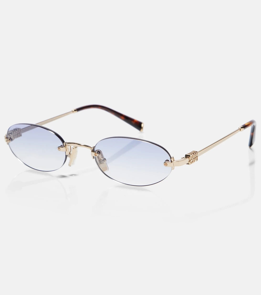 Miu Miu - Logo oval sunglasses