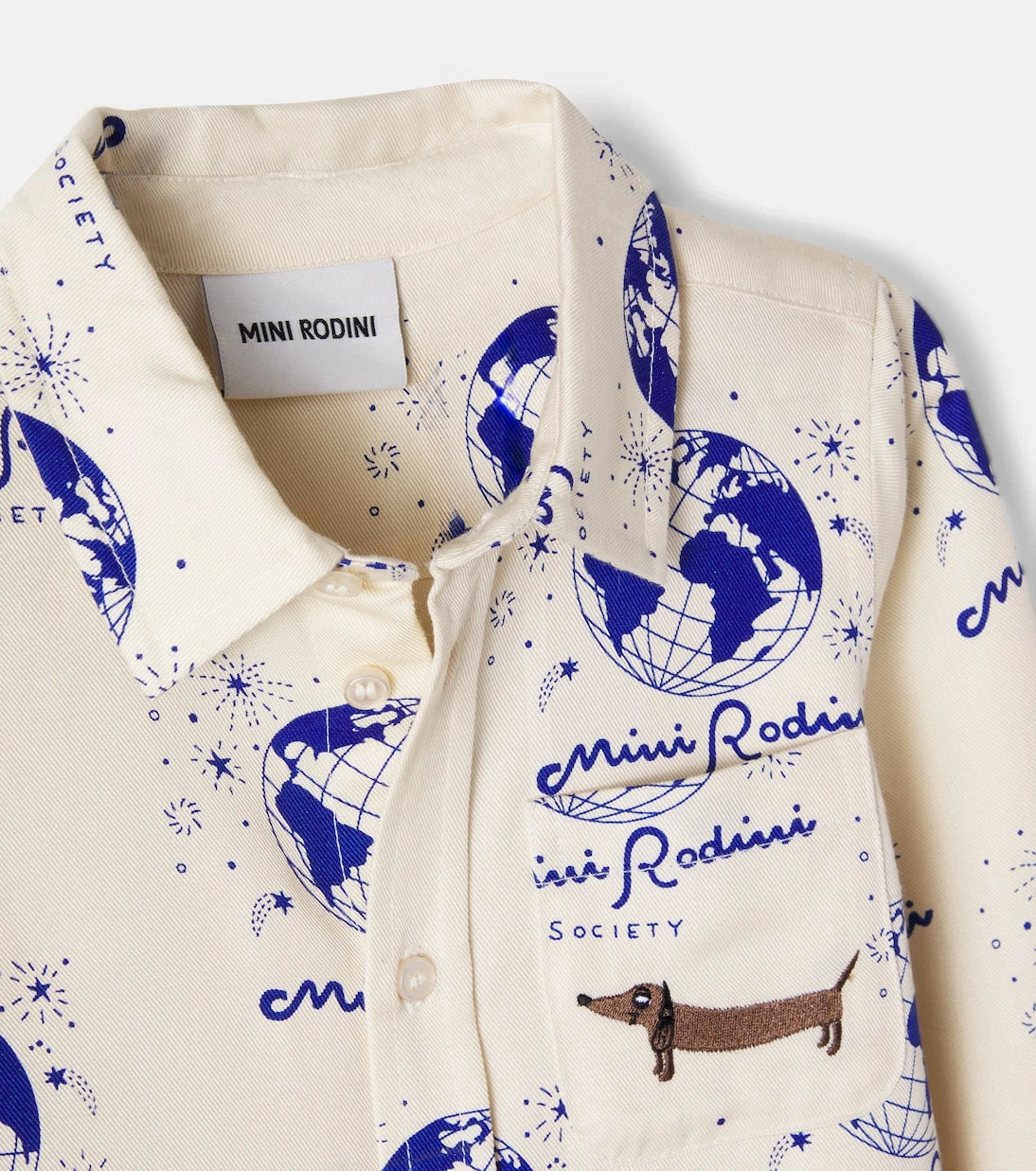 Mini Rodini - Society printed shirt