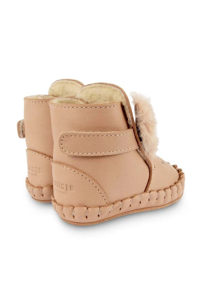 Бебешки кожени обувки Donsje Kapi Exclusive Booties Fluffy Bunny