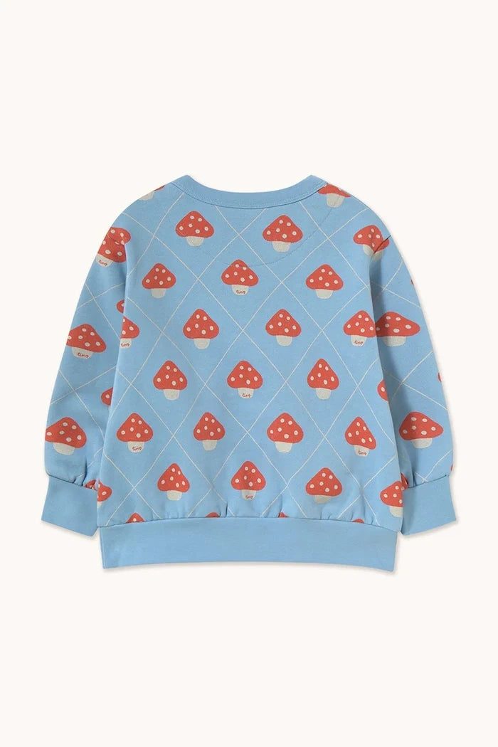 Çocuklar için pamuklu MUSHROOMS SWEATSHIRT