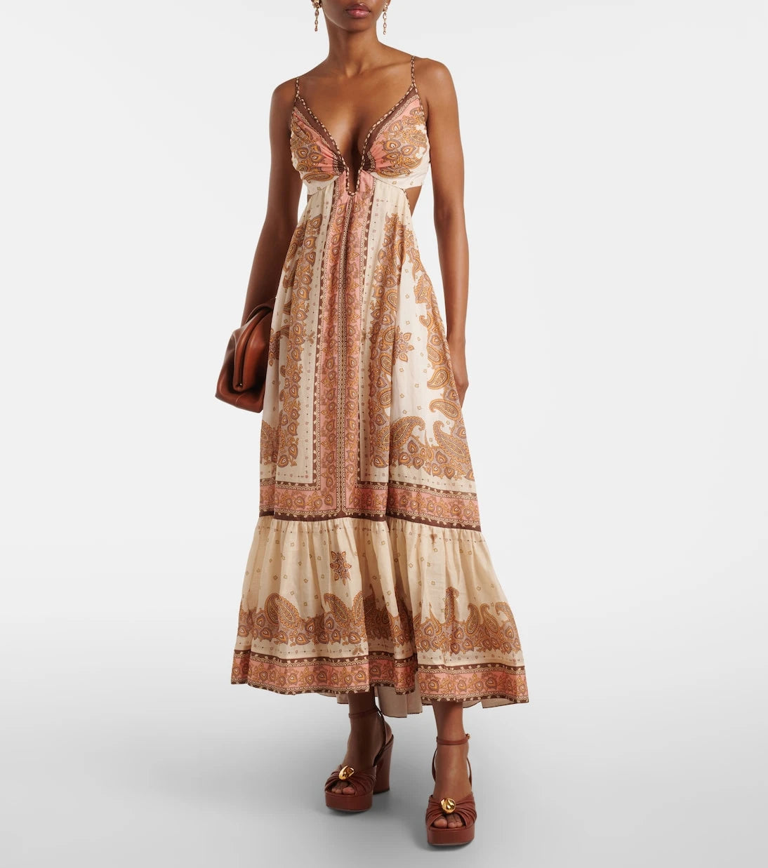 Zimmermann - Maxine paisley ramie midi dress