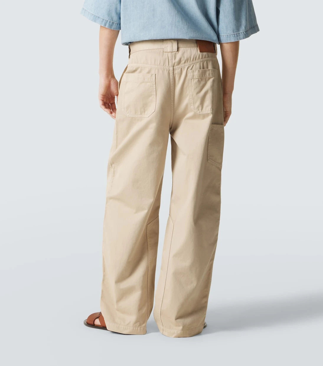Loewe - Paula's Ibiza cotton canvas straight pants