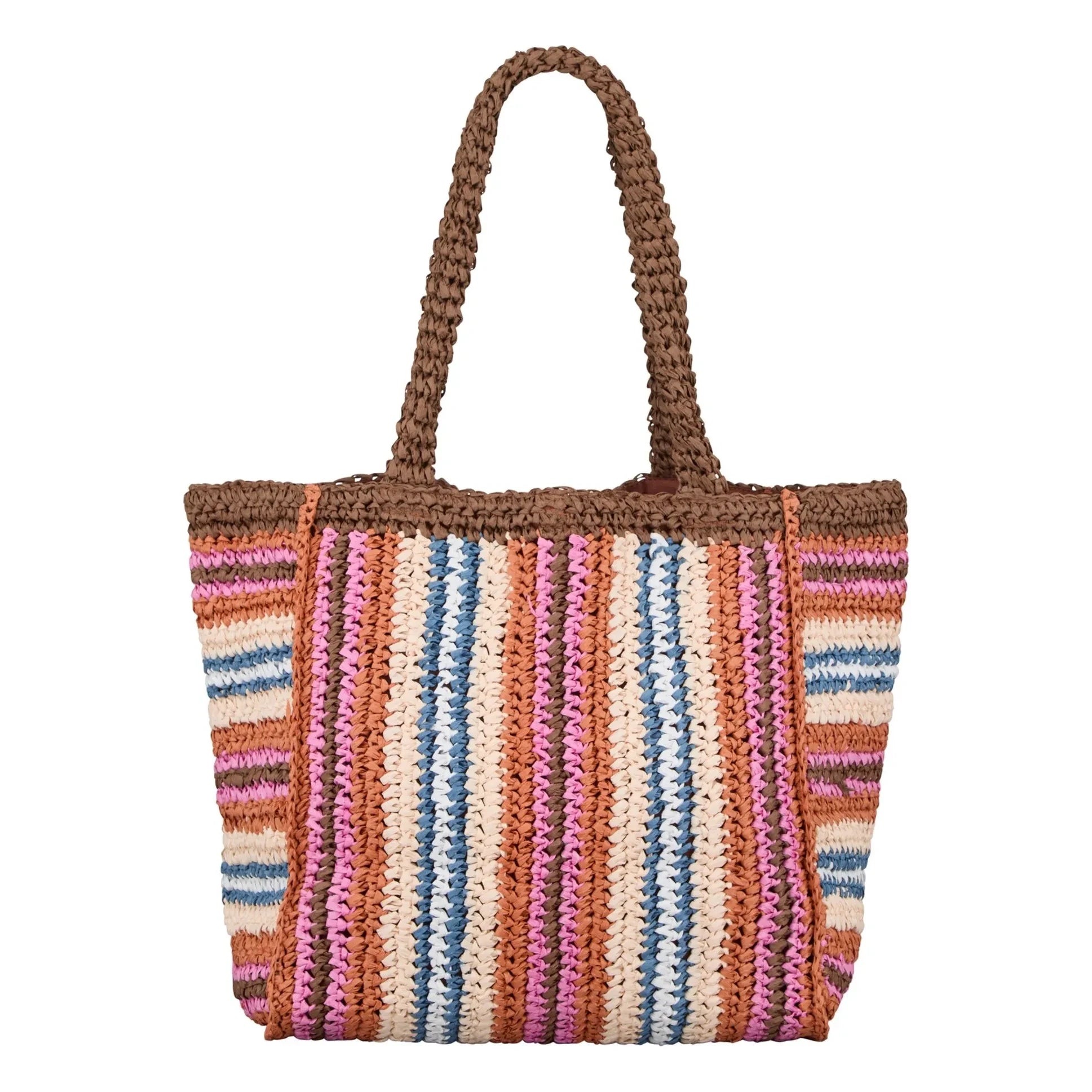 Becksöndergaard - Straw Stripes Bag | Brown