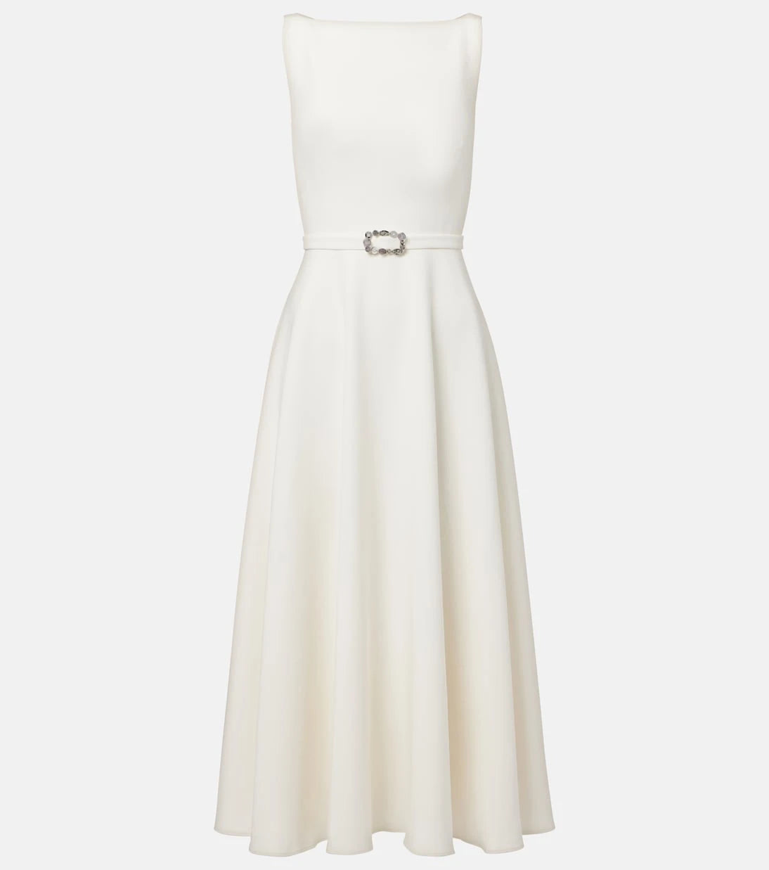 Safiyaa - Belted A-line midi dress