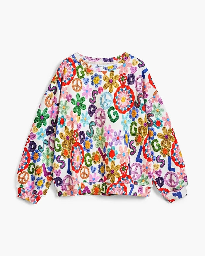 Desigual Çocuk Pamuklu Sweatshirt